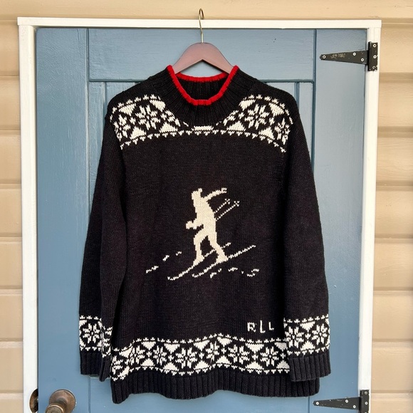 Lauren Ralph Lauren Other - Vintage Lauren Ralph Lauren Chamonix downhill ski hand-knit sweater Unisex

#A
